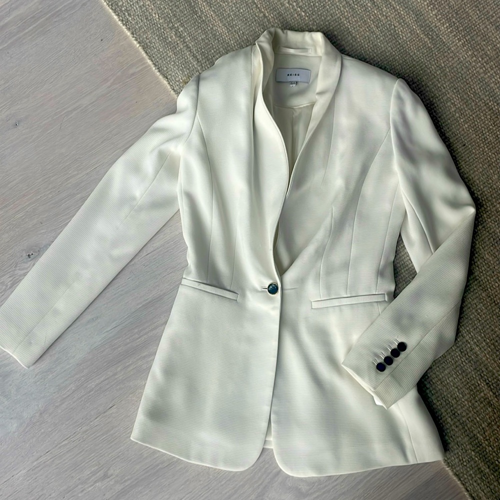 REISS WHITE BLAZER